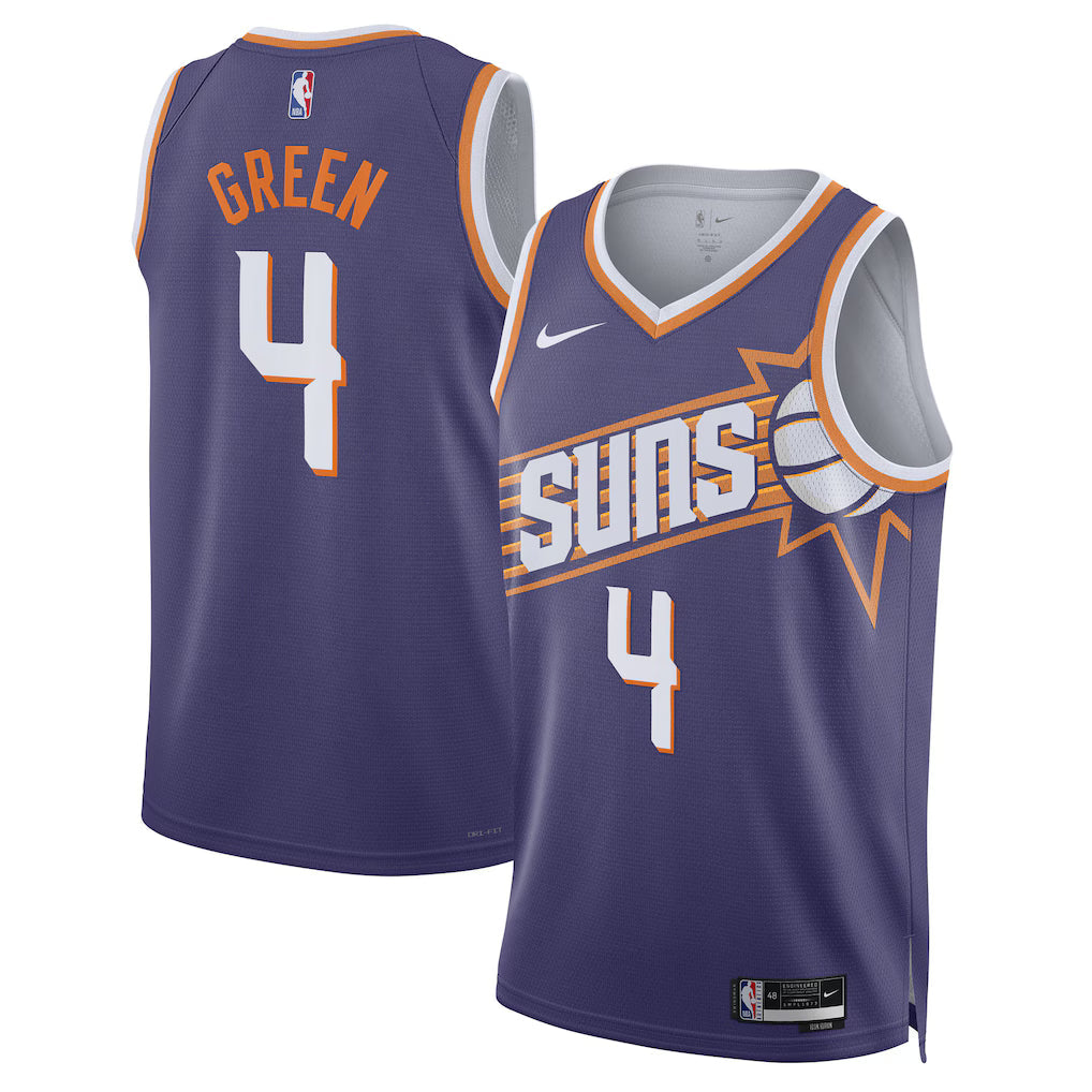 Jalen Green Phoenix Suns Unisex Jersey - Purple - Icon Edition product image 1, provided for visual reference and product