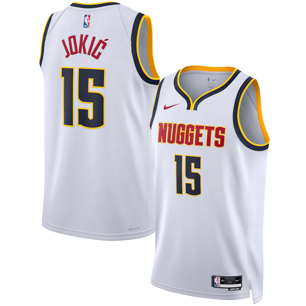 Nikola Jokic Denver Nuggets Unisex Jersey - Association Edition - White product image 1, provided for visual reference and