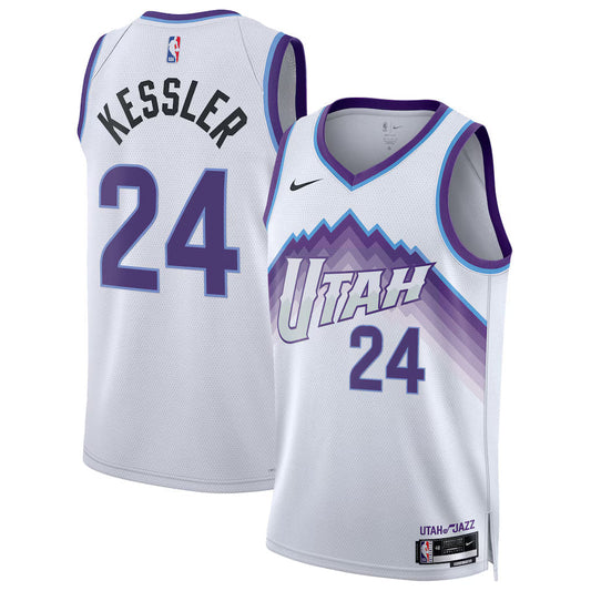 Walker Kessler Utah Jazz Unisex Swingman Jersey - Association Edition - White product image 1, provided for visual reference